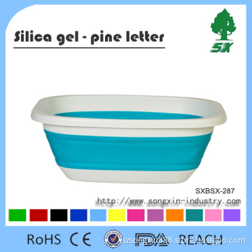 Flodable Collapsible Silicone Basin For Washing